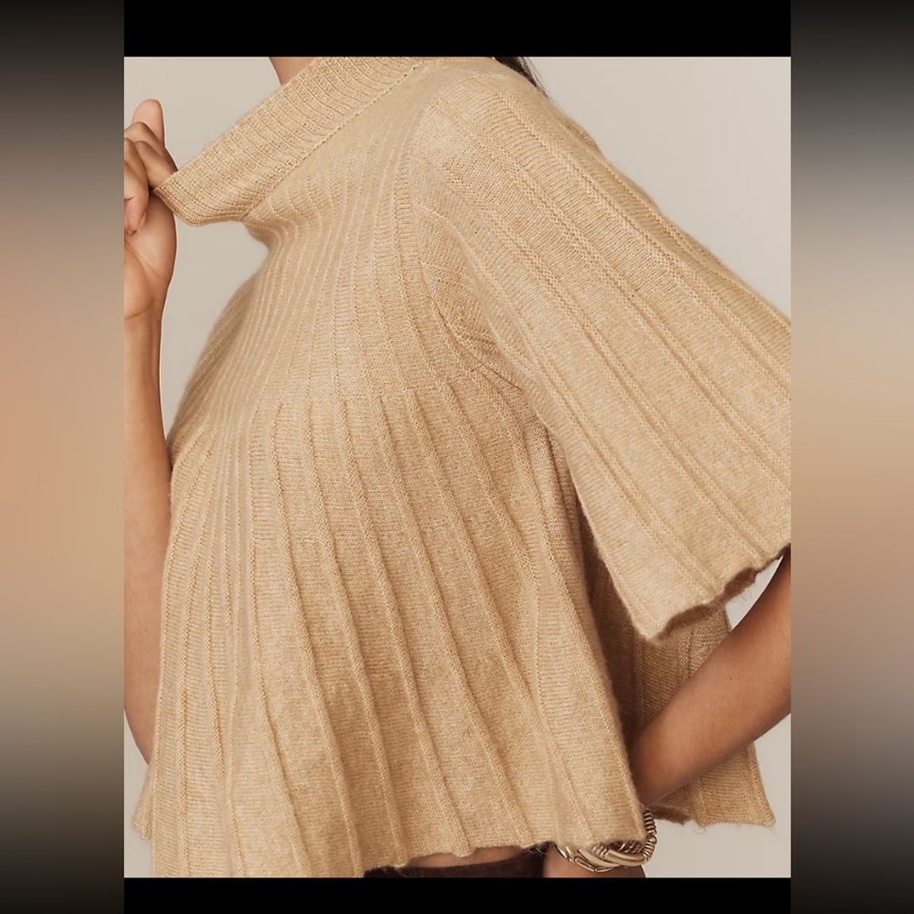 Anthropology Mock-Neck Swing Sweater. - Picture 4 of 5
